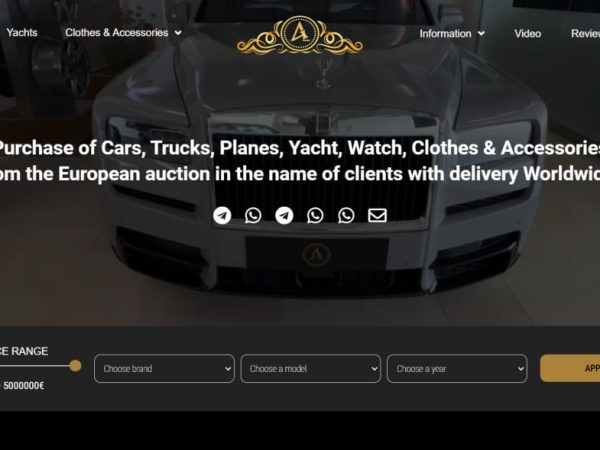 Purchase of Cars, Trucks, Planes, Yacht, Watch, Clothes & Accessories from the European auction in the name of clients with delivery Worldwide. (European.auction reviews)